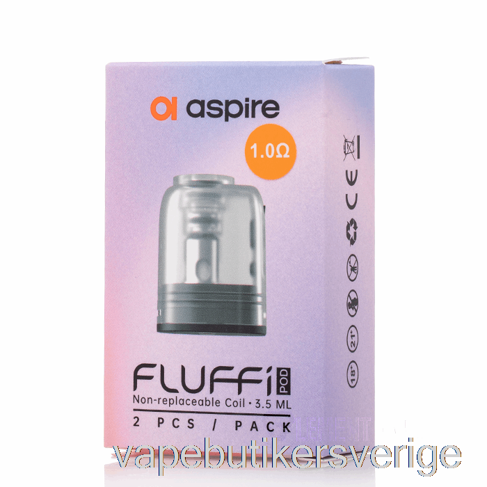 Vape Sverige Aspire Fluffi Utbytespoddar 1,0ohm Fluffikapslar